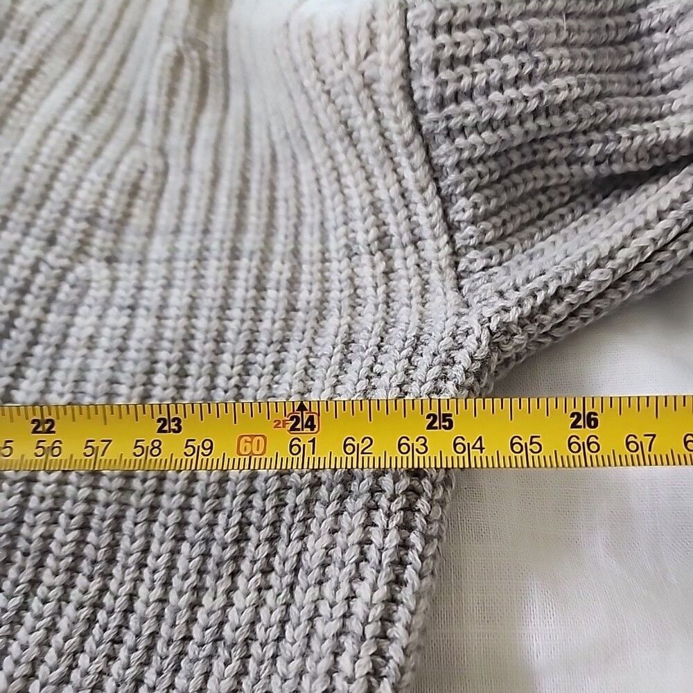 Athleta Lucca Wool Cashmere Ombré Chunky Knit Cardigan Open Sweater Size Medium - Picture 6 of 7